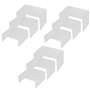 Lot de 10 présentoirs en acrylique transparent pour bijoux - Présentoir en acrylique - Support d'étagère pour présentoir à bijou