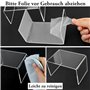 Lot de 10 présentoirs en acrylique transparent pour bijoux - Présentoir en acrylique - Support d'étagère pour présentoir à bijou