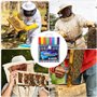 Jlobnyiun Kit de marquage des abeilles – Marqueur de reine des abeilles, kit d'élevage | Kit de marqueurs de peinture à base d'e