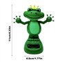 Jlobnyiun Figurine de grenouille en forme de grenouille à énergie solaire pour tableau de bord - Décoration de tableau de bord -