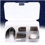 FTVOGUE 18 pcs En Acier Allié Universel En Cuir Artisanat Trou Trou Cutter Creux Gaufrage Punch Set Kit DIY En Cuir Poinçonnage 
