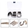 FTVOGUE 18 pcs En Acier Allié Universel En Cuir Artisanat Trou Trou Cutter Creux Gaufrage Punch Set Kit DIY En Cuir Poinçonnage 