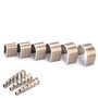 FTVOGUE 18 pcs En Acier Allié Universel En Cuir Artisanat Trou Trou Cutter Creux Gaufrage Punch Set Kit DIY En Cuir Poinçonnage 