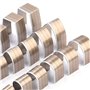 FTVOGUE 18 pcs En Acier Allié Universel En Cuir Artisanat Trou Trou Cutter Creux Gaufrage Punch Set Kit DIY En Cuir Poinçonnage 