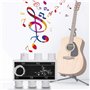 Accordeur de Guitare, Diapason en Plastique tonalité E B G D A E avec étui de Transport pour Guitare