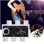 Accordeur de Guitare, Diapason en Plastique tonalité E B G D A E avec étui de Transport pour Guitare