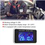 Fydun Jauge de Température de l'eau Thermomètre à Eau Capteur de Voiture LCD Écran Voltmètre Co