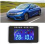Jauge de Température d’Eau à LED,Fydun Jauge de Température de l'eau Thermomètre à Eau Capteur de Voiture LCD Écran Voltmètre Co