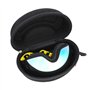 Étui de Protection pour Lunettes de Ski du Verre Transportant étui Rigide avec Crochet pour Mousqueton Porte-clés pour Le Ski, L