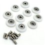 YuanQian Lot de 10 roulettes de rechange pour porte de douche