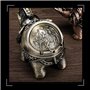 VOANZO Cendrier en métal avec couvercle et couvercle - Cendrier décoratif créatif pour homme - Cadeaux rétro - Ornements artisan