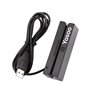 Mini lecteur de bande magnétique de carte de crédit USB Msr90 3 pistes triples Hi-Co haute vitesse pour système de point de vent