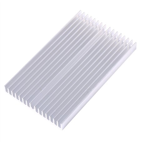 Dissipateur de Chaleur en Aluminium avec 23pcs Ailettes Haute Puissance 100x60x10mm pour Transistors à Semi-Conducteurs