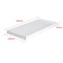Dissipateur de Chaleur en Aluminium Haute Puissance 19 Ailettes 300x140x20mm pour Transistors à Semi-Conducteurs
