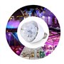 Delaman Boule à Facettes Multicolore, Boule à Facettes Multicolore Ampoule à Led RVB E27 3W éclairage de Scène Avec Effet de Lum