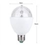 Delaman Boule à Facettes Multicolore, Boule à Facettes Multicolore Ampoule à Led RVB E27 3W éclairage de Scène Avec Effet de Lum