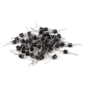 50pcs 10A10 Diode de Redresseur Axial 10A 1000V Assortiment de Diodes Kit Diode de Redressement Haute Tension pour Circuit Redre