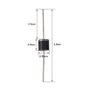 50pcs 10A10 Diode de Redresseur Axial 10A 1000V Assortiment de Diodes Kit Diode de Redressement Haute Tension pour Circuit Redre