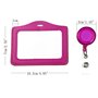 mciskin Lot de 10 porte-cartes multicolores en cuir synthétique avec clip rétractable Horizontal
