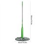 Balai Serpillère Twist Mop - Franges en Microfibre avec Système D'essorage Intégré - Tampon Récurant Anti-Rayures pour Taches Te
