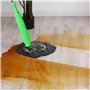 Balai Serpillère Twist Mop - Franges en Microfibre avec Système D'essorage Intégré - Tampon Récurant Anti-Rayures pour Taches Te