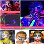 Peinture de maquillage, peinture pour le visage, Kit de peinture pour le visage de maquillage Halloween 42 couleurs, Peinture po