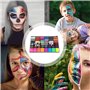 Peinture de maquillage, peinture pour le visage, Kit de peinture pour le visage de maquillage Halloween 42 couleurs, Peinture po