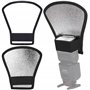 SEABABOO 3pcs Portable Studio Flash Diffuser Light Diffuseur en Tissu Universal Flash RéFlecteur Flexible RéFlecteur à Deux CôTé