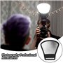 SEABABOO 3pcs Portable Studio Flash Diffuser Light Diffuseur en Tissu Universal Flash RéFlecteur Flexible RéFlecteur à Deux CôTé