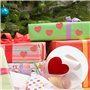 Lot de 500 autocollants en forme de cœur colorés de 25 mm - Rouge - Étiquettes autocollantes en papier brillant pour loisirs cré