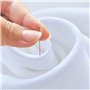 LAMXD Lot de 1100 épingles à coudre droites de 2,5 cm pour la confection de bijoux de couturière - Épingles à tête fine en satin