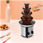 Fontaine à chocolat, machine électrique à 4 niveaux, avec pieds de support antidérapants, 170 W, 1,8 l, pour bonbons au chocolat