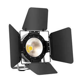 200 W COB LED Lumière de scène avec portes de grange 2 en 1 Blanc chaud & Blanc COB Par Lumières de scène pour DJ