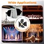 200 W COB LED Lumière de scène avec portes de grange 2 en 1 Blanc chaud & Blanc COB Par Lumières de scène pour DJ, studio, conce