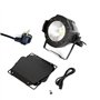 200 W COB LED Lumière de scène avec portes de grange 2 en 1 Blanc chaud & Blanc COB Par Lumières de scène pour DJ, studio, conce