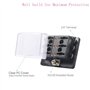 Jtron 6 DC 12~32 V Blade Lame Boîte À Fusibles Avec Kit De Voyant D'avertissement Pour Automobile Voiture Bateau Marine Trike