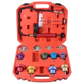 DAYUAN 14PCS Kit de Test de Pression Radiateur Système Testeur Liquide de Refroidissement Auto Outil de Suppression Rouge