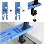 Étau de serrage d'établi avec fente en V pour établi - Fixation sur table pour la fabrication de bijoux, le sciage, le perçage (