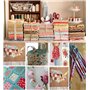 Generic Brands 50 pièces Pas de Répétition Floral Coton Tissu Patchwork 20 * 20 cm Tissus en Coton Bundle Artisanat pour Courtep