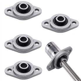 Lot de 4 blocs de roulement en alliage de zinc 8 mm pour systèmes de convoyeur de machines