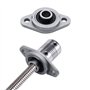 Lot de 4 blocs de roulement en alliage de zinc 8 mm pour systèmes de convoyeur de machines