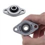Lot de 4 blocs de roulement en alliage de zinc 8 mm pour systèmes de convoyeur de machines