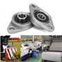 Lot de 4 blocs de roulement en alliage de zinc 8 mm pour systèmes de convoyeur de machines
