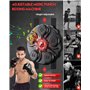 yorraka Machine de Boxe Musicale Adulte - 9 Vitesses Réglables et Comptage Beatpunch Boxe Mural Musique avec Gants de Boxe - Blu