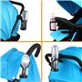 AOBETAK Porte-bouteille de vélo - 360 degrés de rotation - Noir - Compatible avec vélos, VTT, landaus et fauteuils roulants