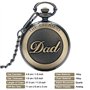Pendentif Montre de Poche avec Chiffres Roma