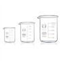 Bécher en verre 500 ml 250 ml 100 ml Coupe en verre borosilicaté pour laboratoire