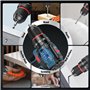 Perceuse Visseuse Sans Fil moteur sans balais, Visseuse Devisseuse Sans Fil 21V avec 2 Batteries 2.0Ah, Visseuse 20+3 Réglages d