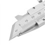 Règle de calibre chanfrein, pied à coulisse avec chanfrein de 0 à 50 mm, règle de chanfreinage en acier inoxydable pour la fabri