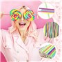 UGBO Batonnet Pop Cake Baton Sucette Pop Cake Sac de Bonbons 100 Batonnet Popcake avec 100 Petit Sachet Bonbon Transparent et 10